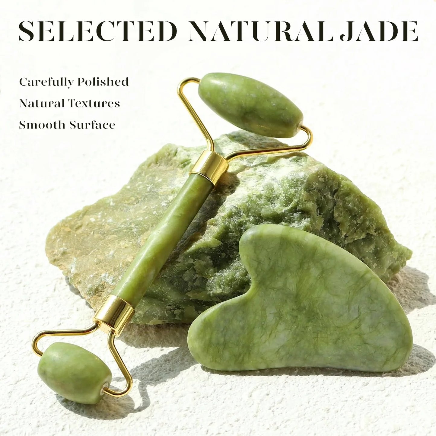 Green Jade Facial Roller