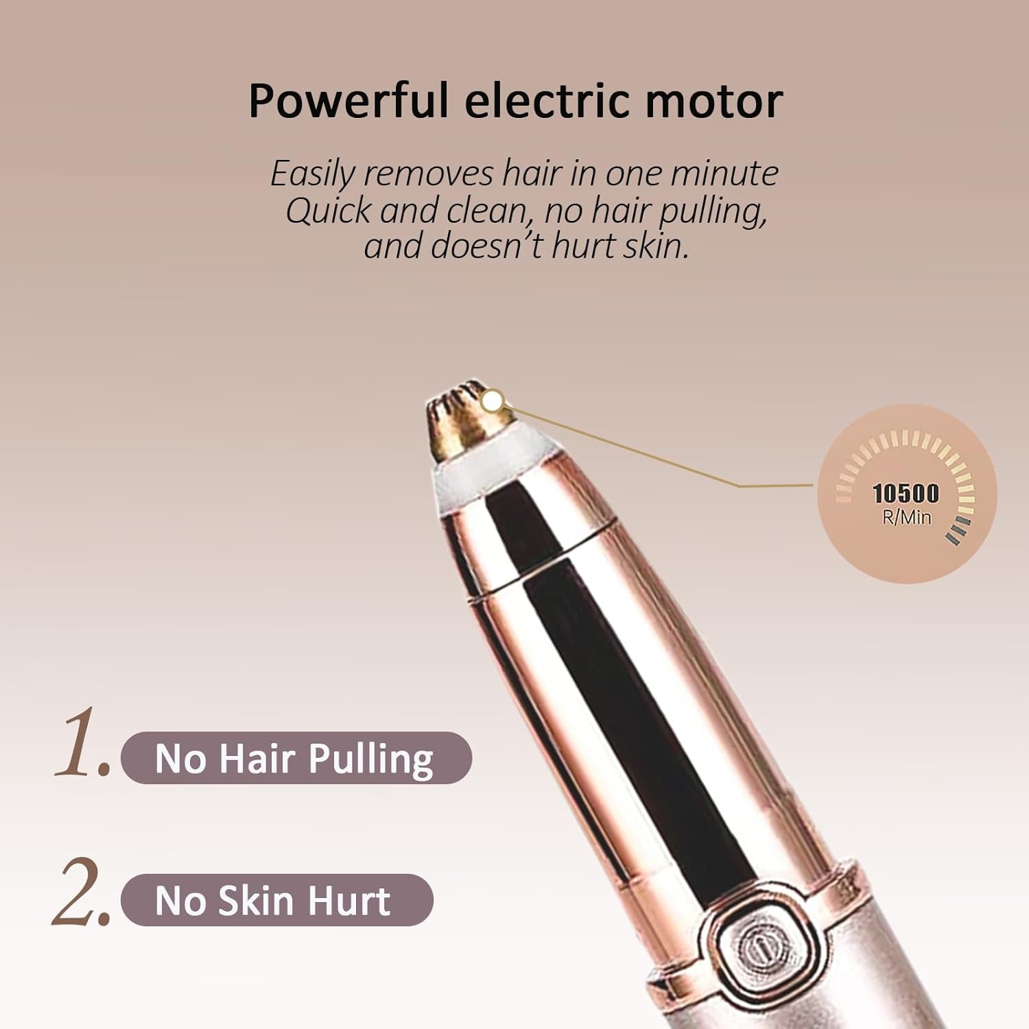 Hair Trimmer for Facial and Body Grooming