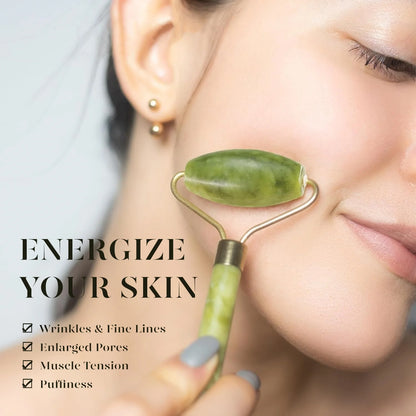 Green Jade Facial Roller
