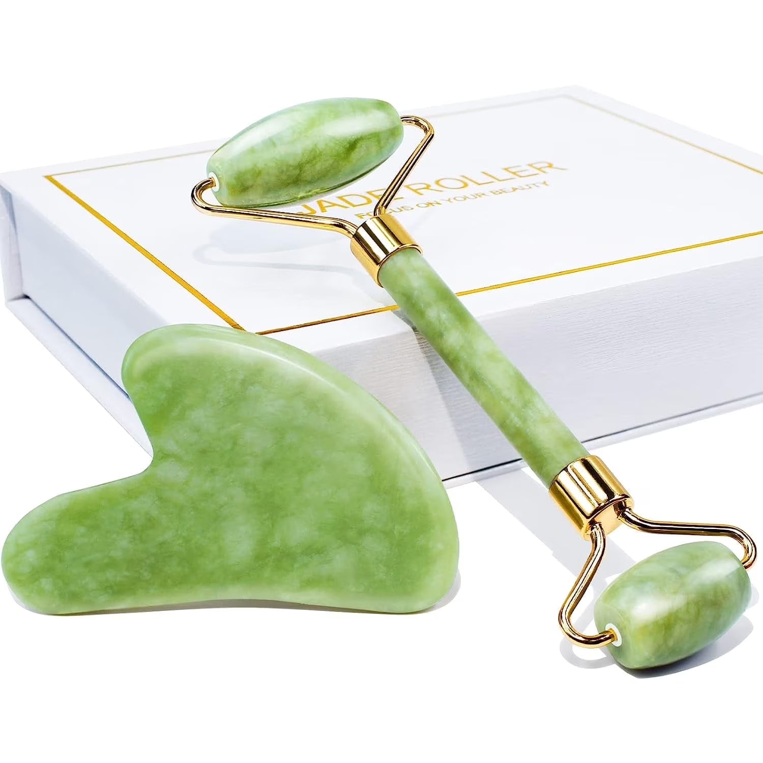 Green Jade Facial Roller
